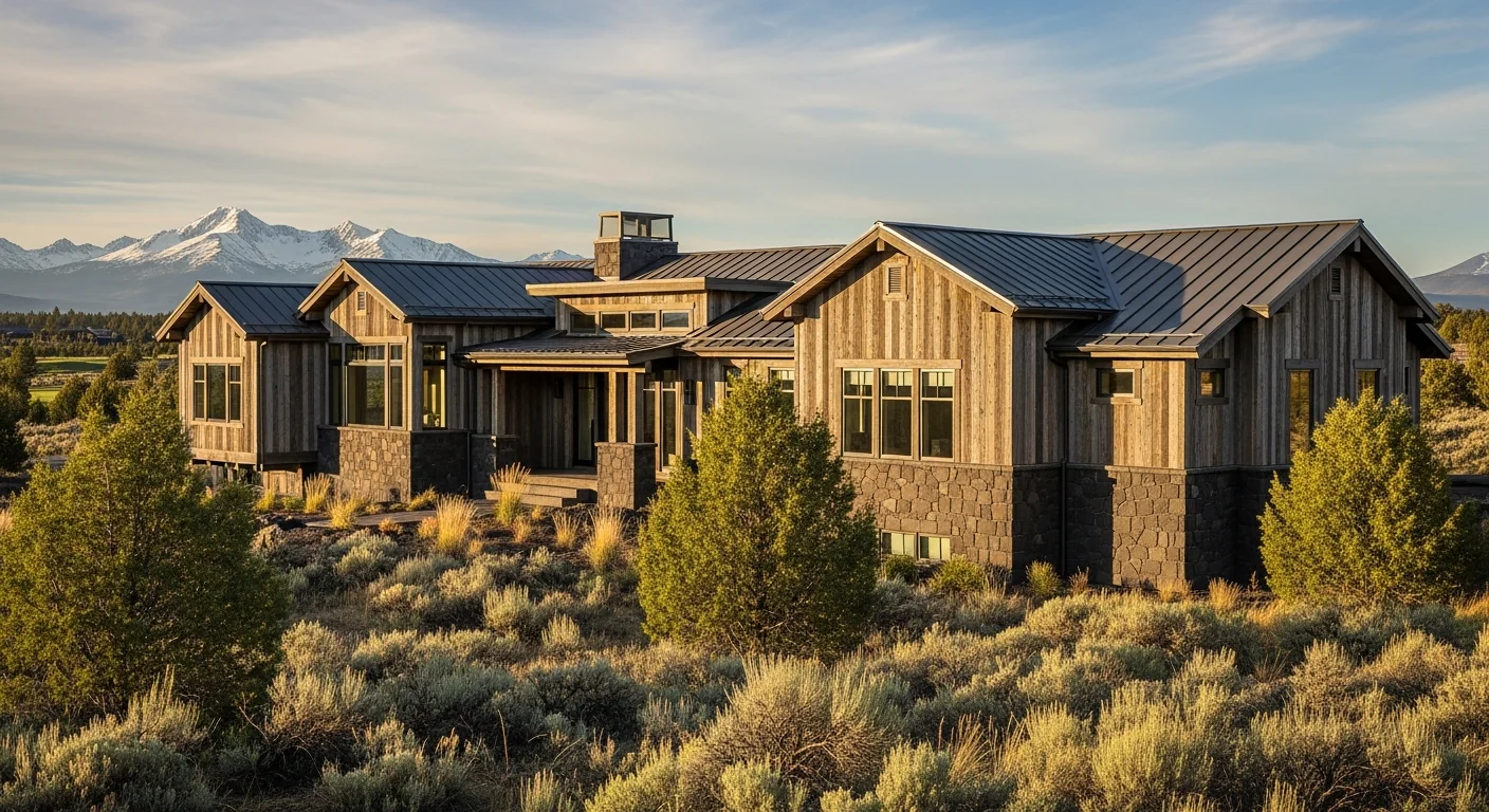 High desert golf resort community luxury custom home Central Oregon